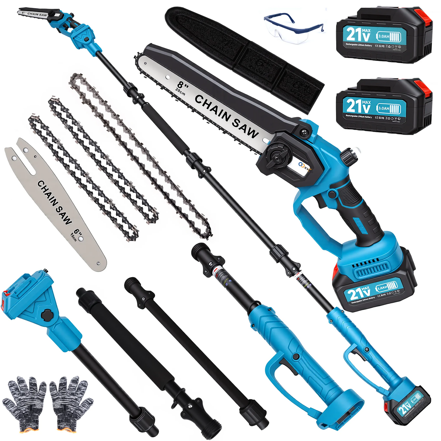 Cordless 2-In-1 Pole Saw With Extension Pole