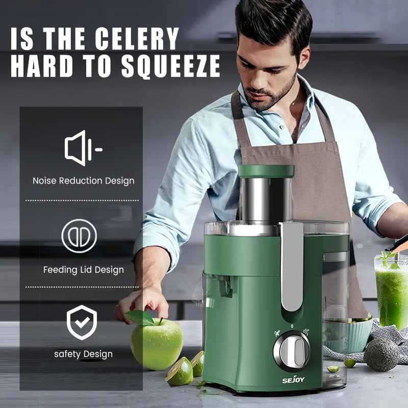 Sejoy 500W Fruit Juicer Centrifugal Extractor Machine
