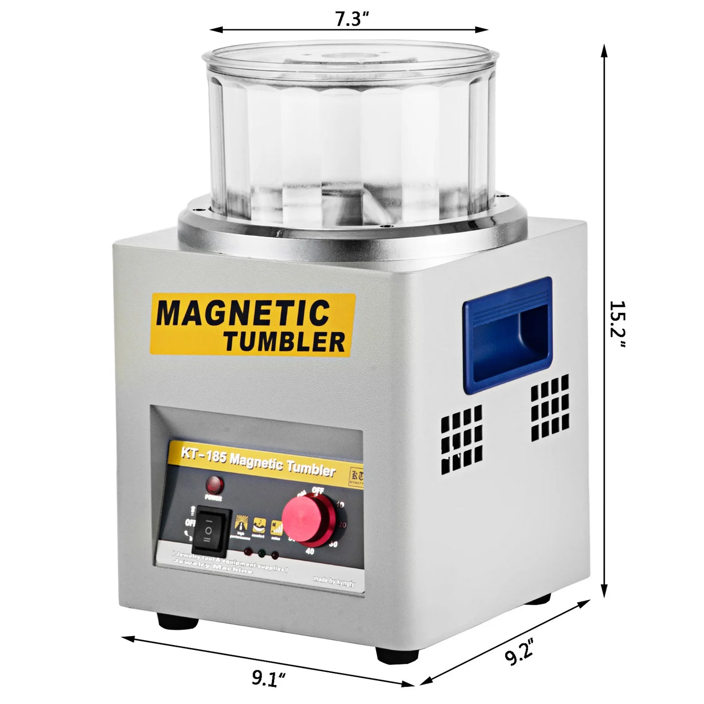 SucceBuy KT185 Magnetic Tumbler Jewelry Polisher For Metal Finishing