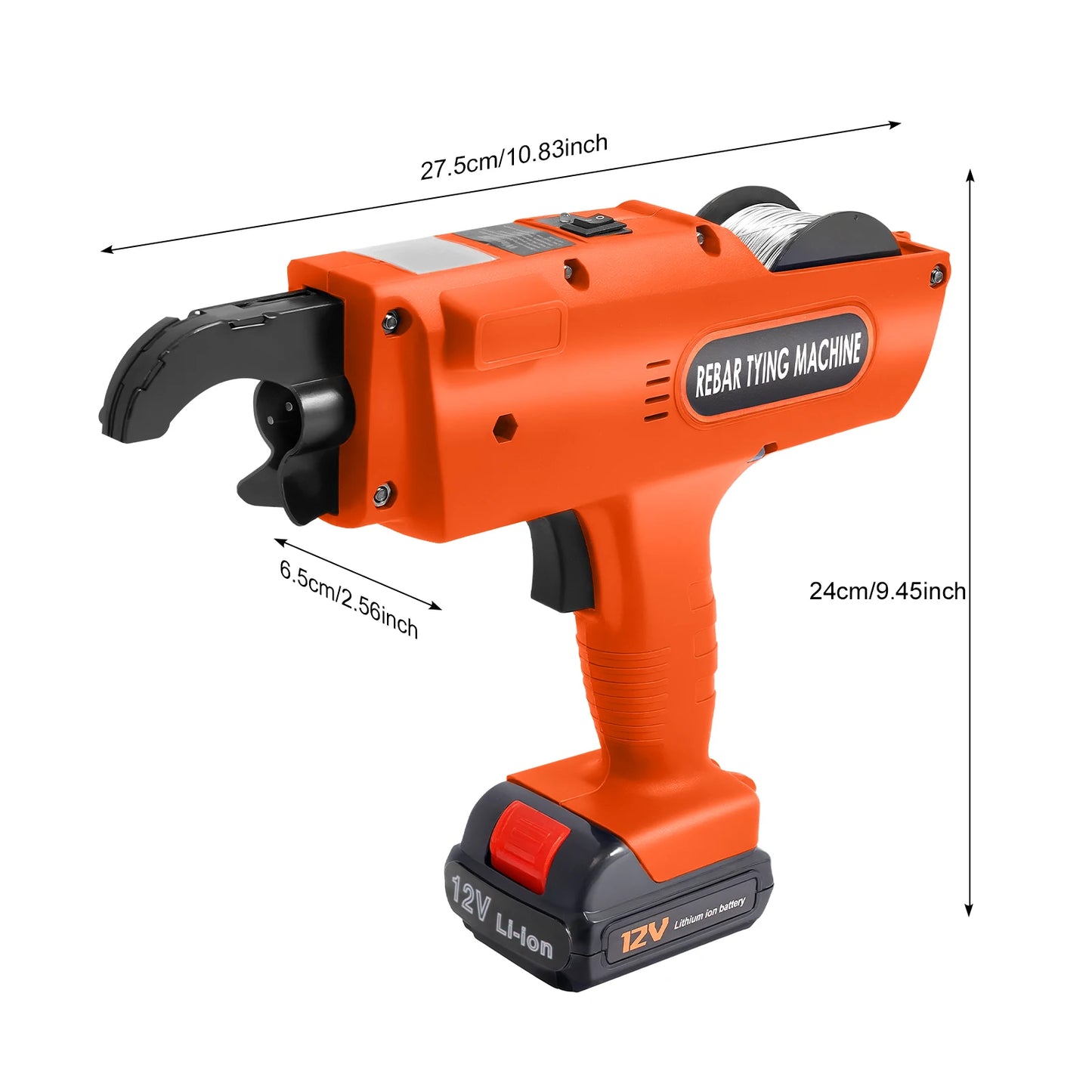 Automatic Handheld Rebar Tying Tool 12V Battery Powered for Construction