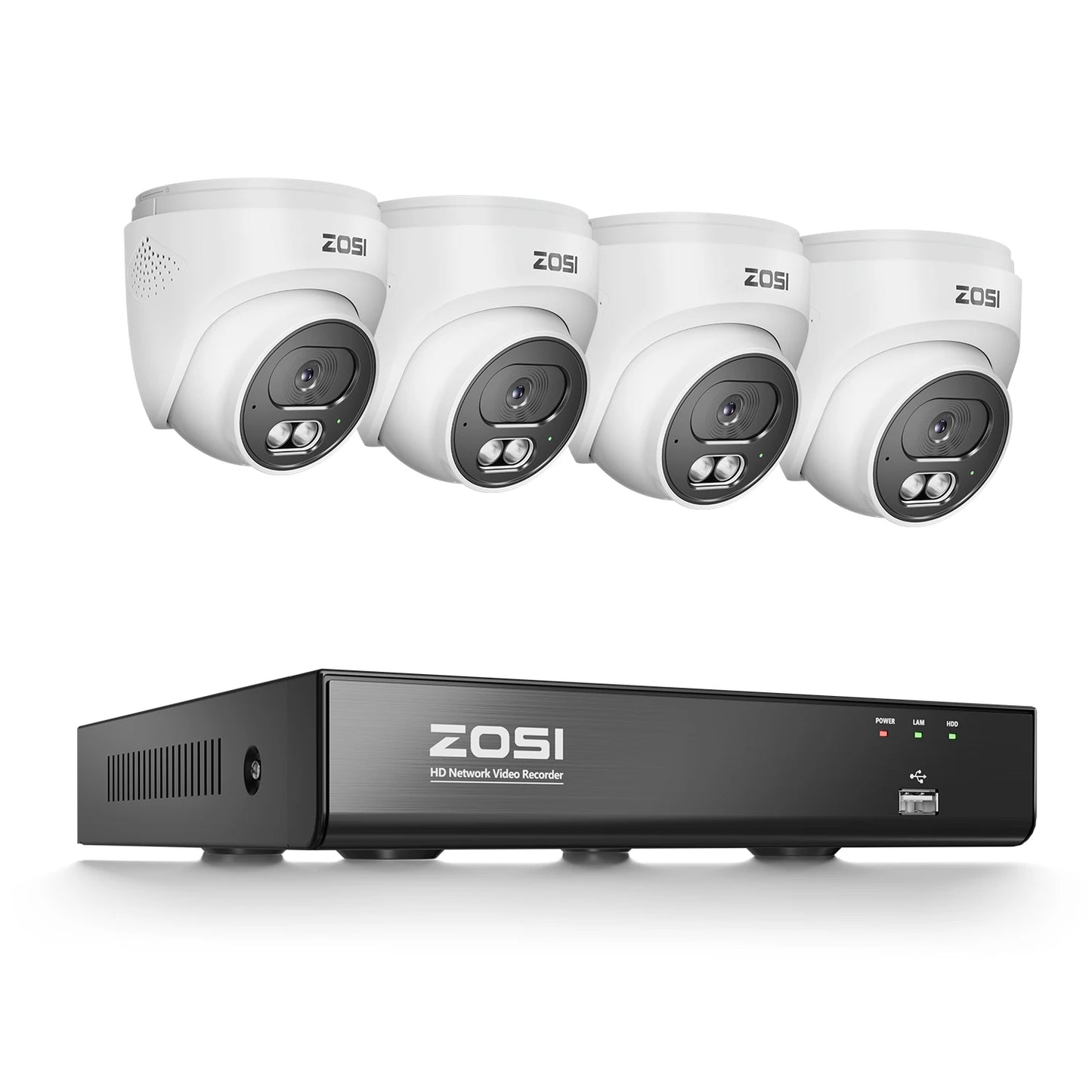 ZOSI 4K 8MP PoE CCTV Security System With NVR Bundle
