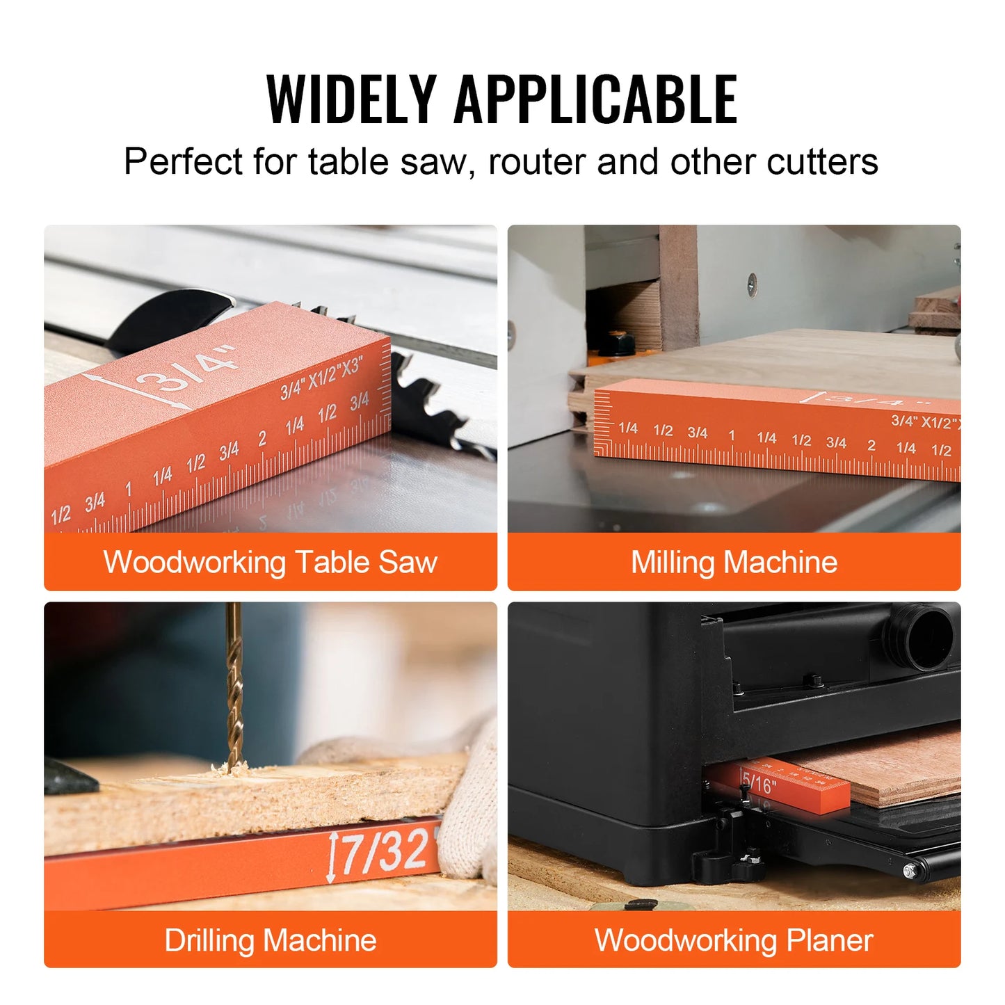SucceBuy Setup Blocks Aluminum Height Gauge Set
