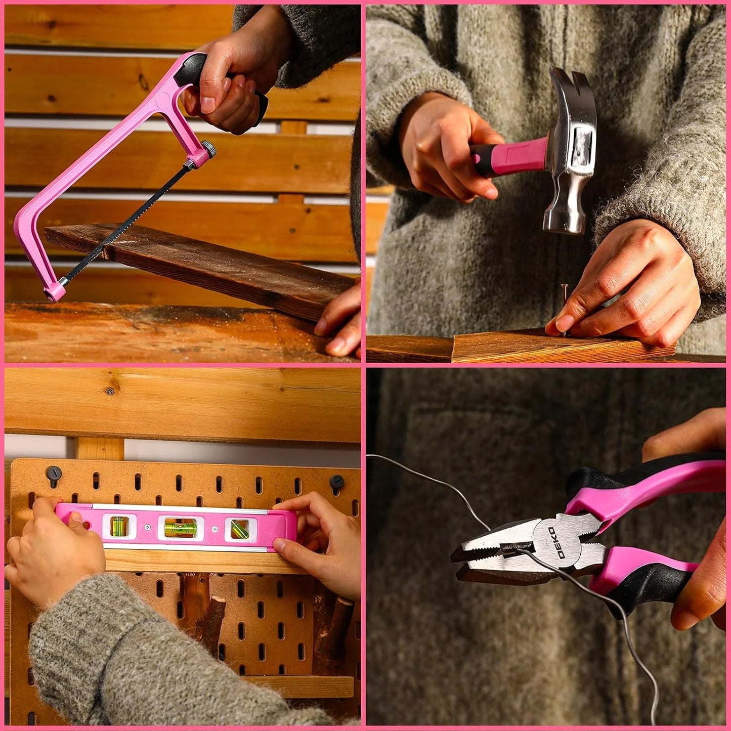 DEKO Home Mechanic Toolbox With 12V Cordless Drill Set