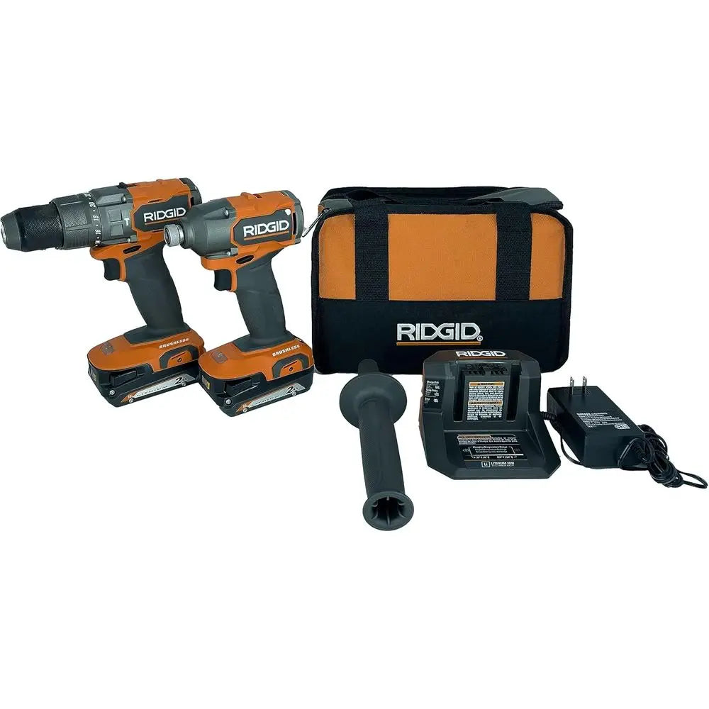18V Cordless Drill and Impact Driver Kit With 2.0Ah Batteries