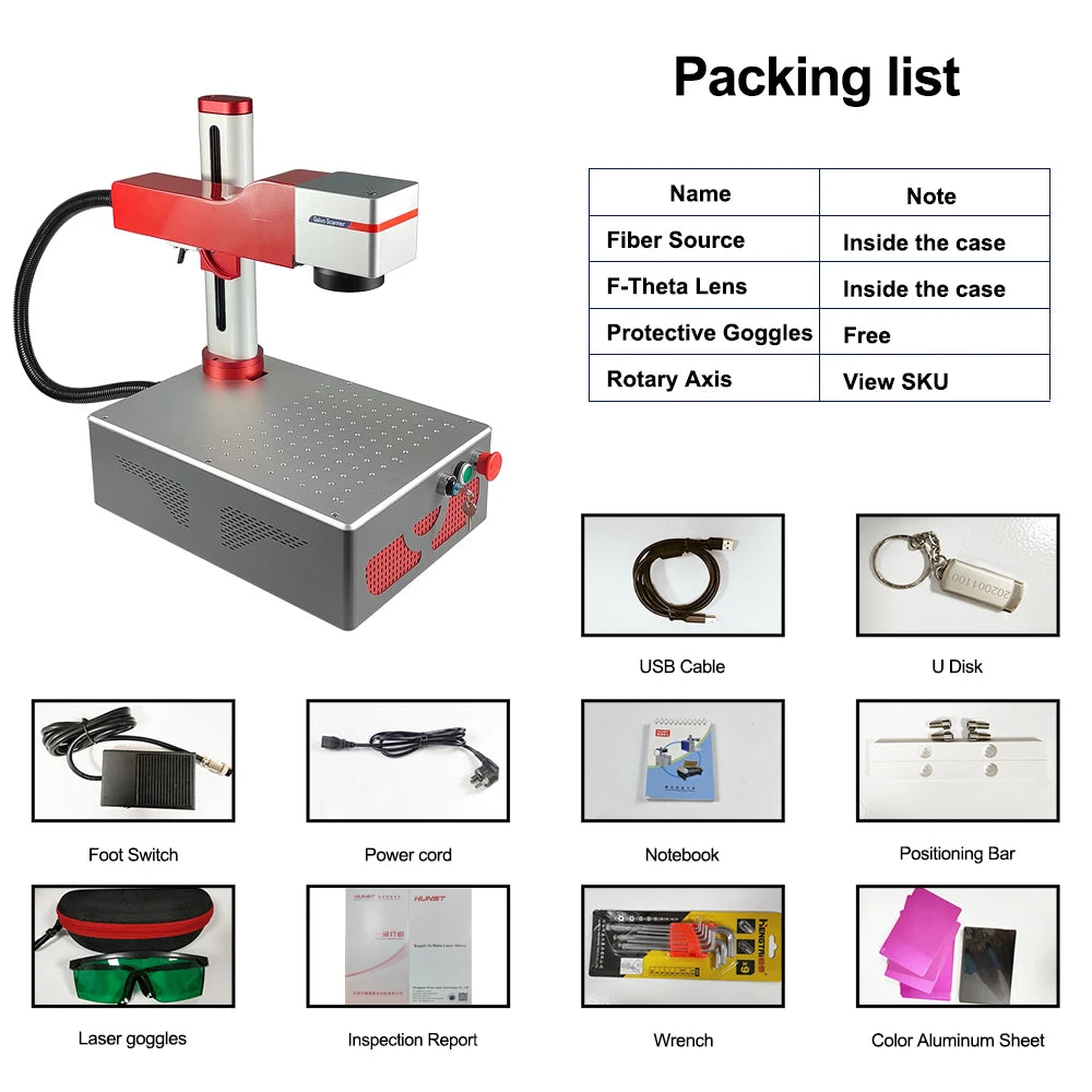 HUNST Foldable Portable Laser Marking Machine 30W