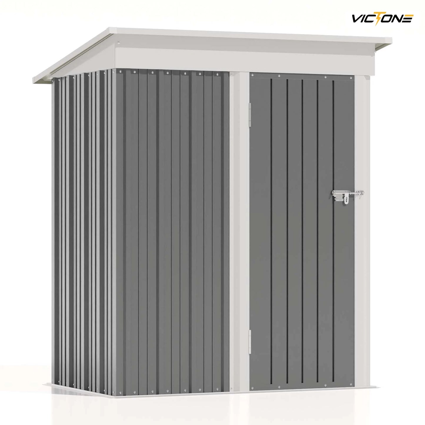 Victone Outdoor Storage Shed With Sloping Roof And Lockable Door