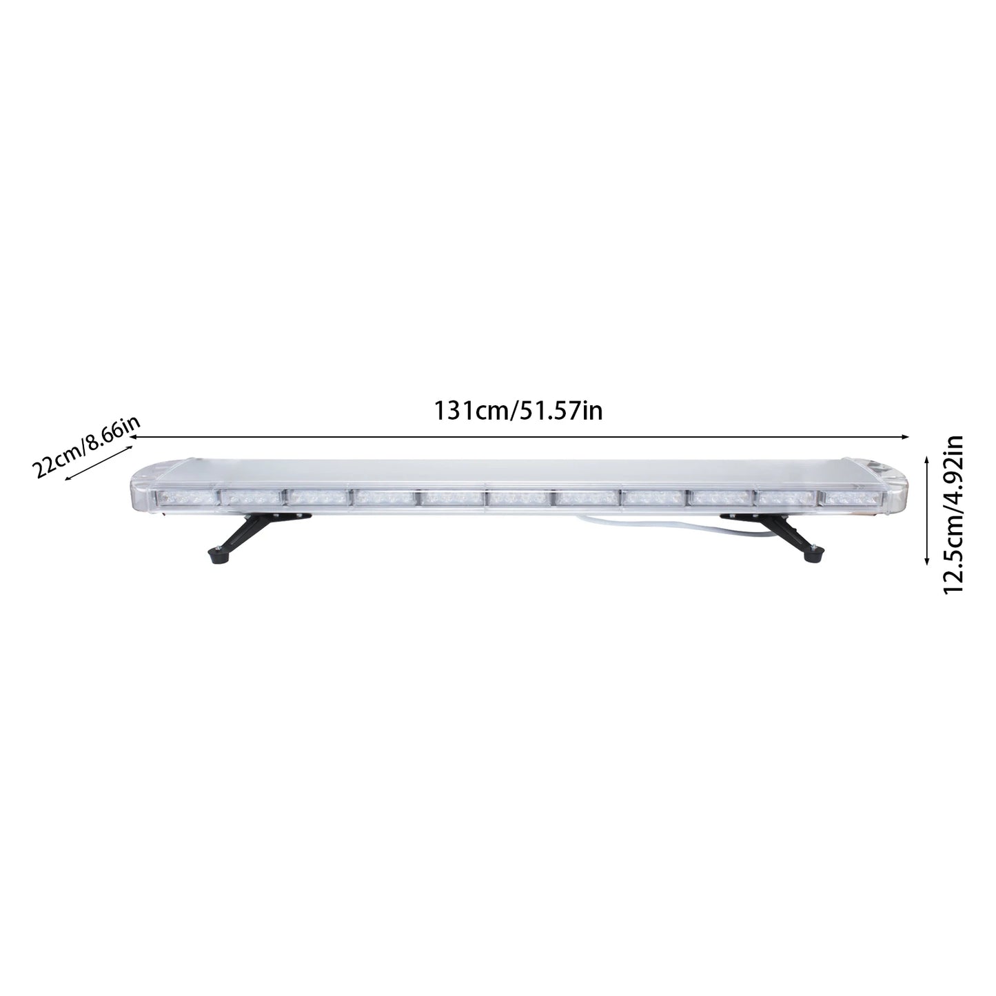 96LED 360 Degree Safety Strobe Light Bar With Remote Control