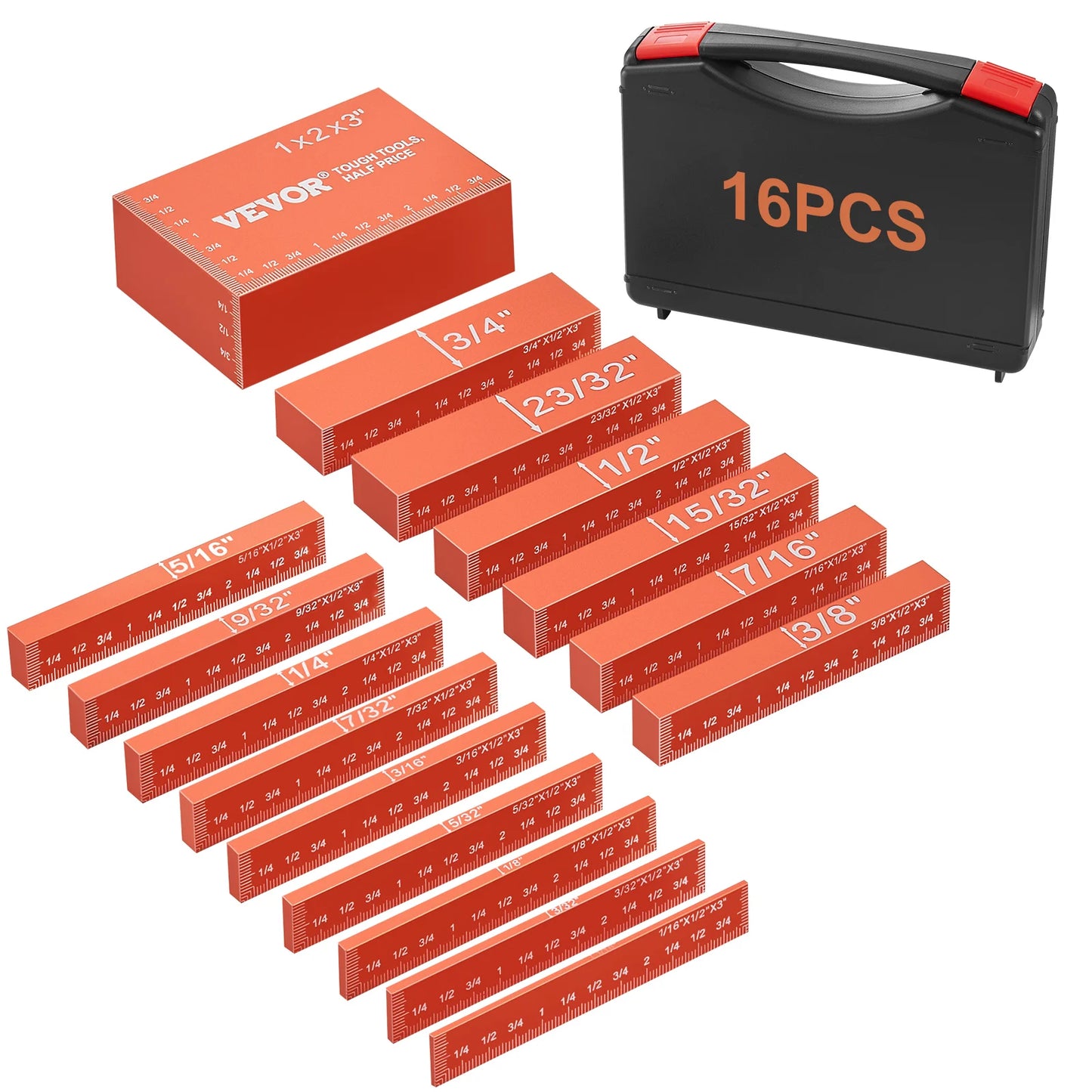 SucceBuy Setup Blocks Aluminum Height Gauge Set