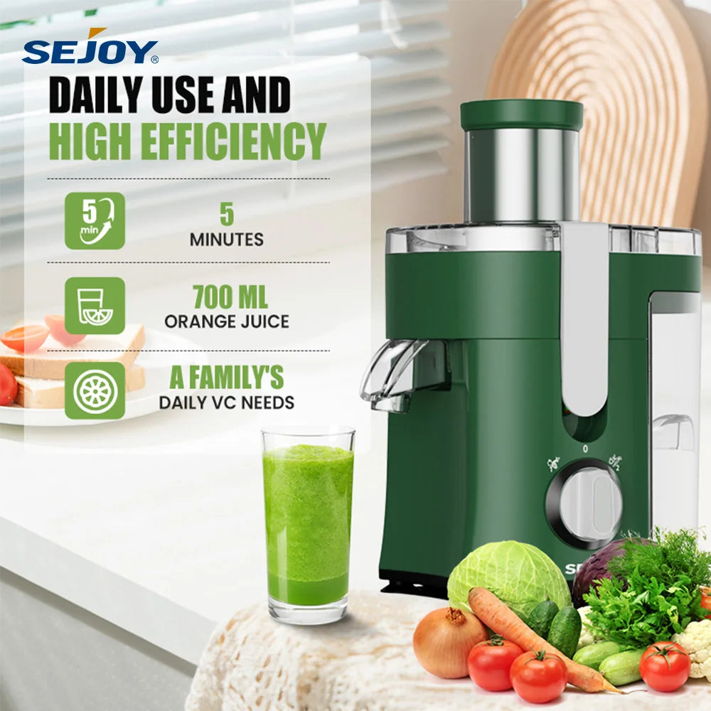 Sejoy 500W Fruit Juicer Centrifugal Extractor Machine