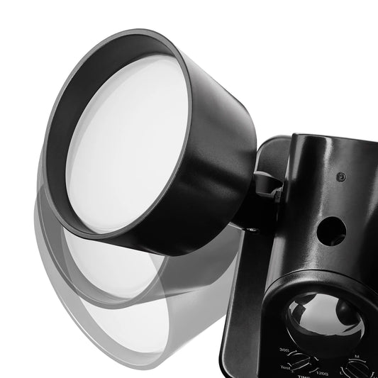 2 Head LED Direct Wire Motion Sensor Outdoor Security Light