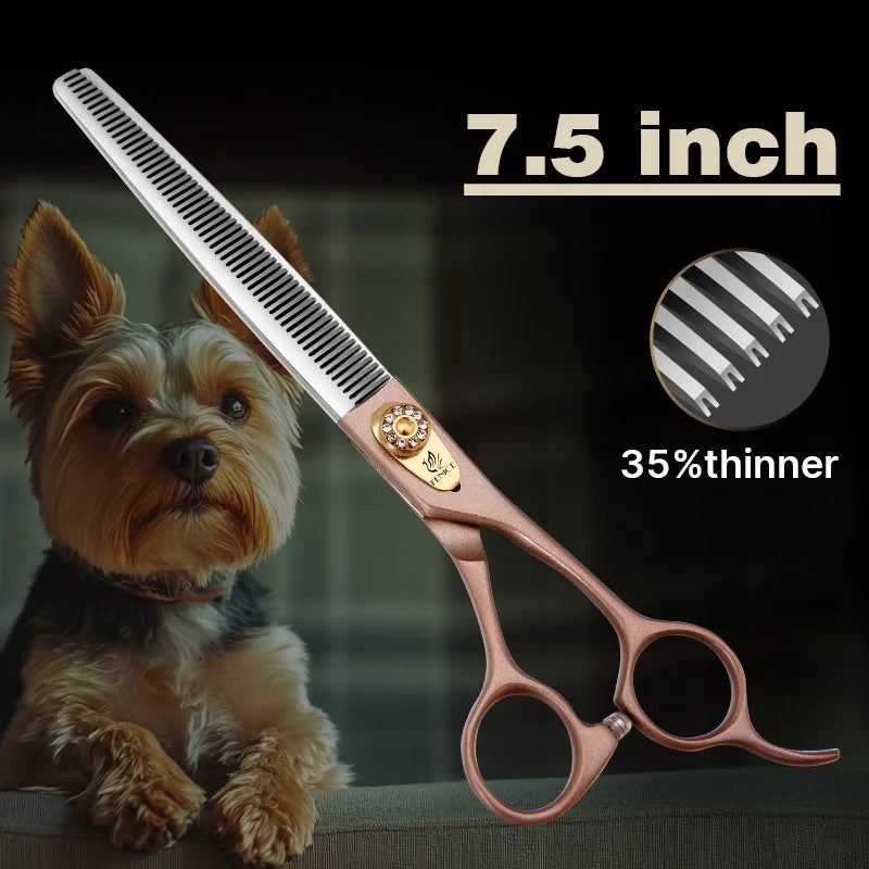 Fenice JP440C Steel Pet Thinning Scissors 35 Percent Professional