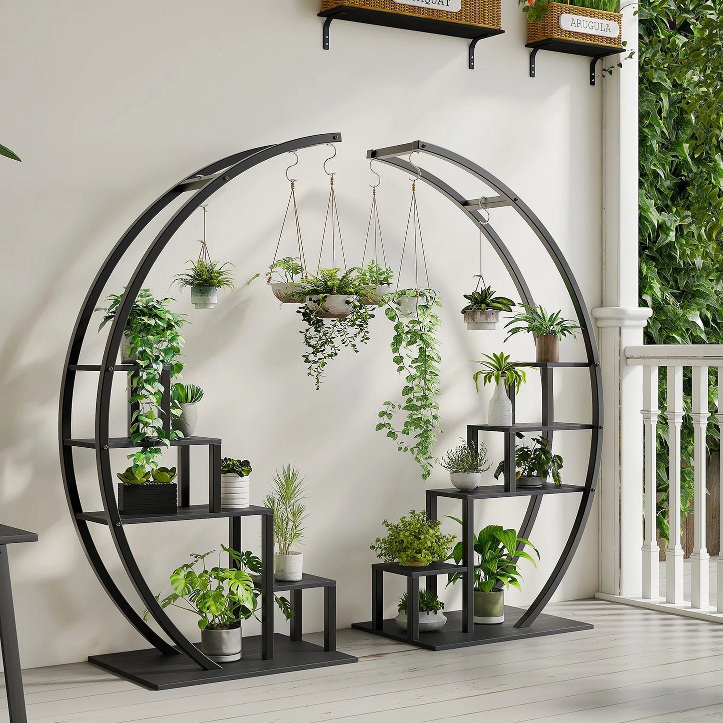 TWISTER.CK 5-Tier Flower Plant Stand Indoor Metal Rack