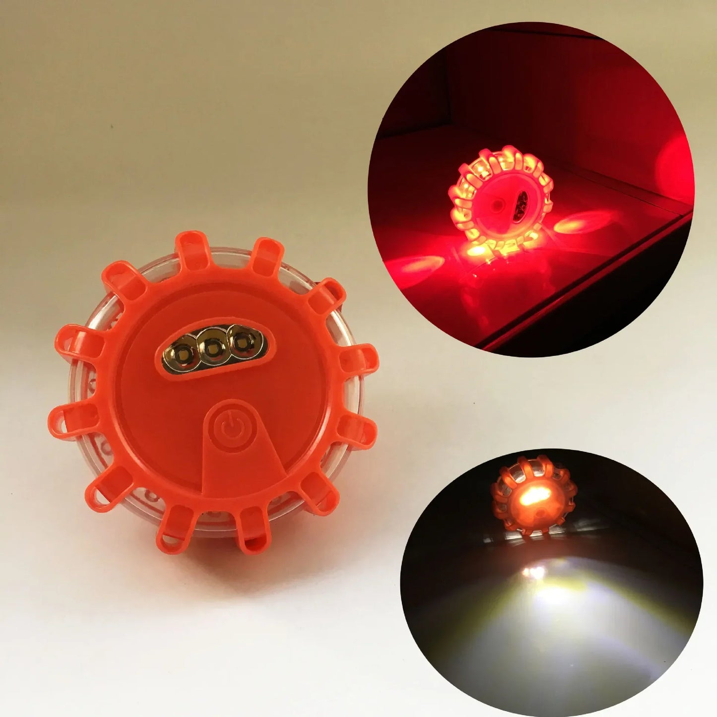 9-Mode 12 LED Roadway Warning Light Magnetic Base Beacon
