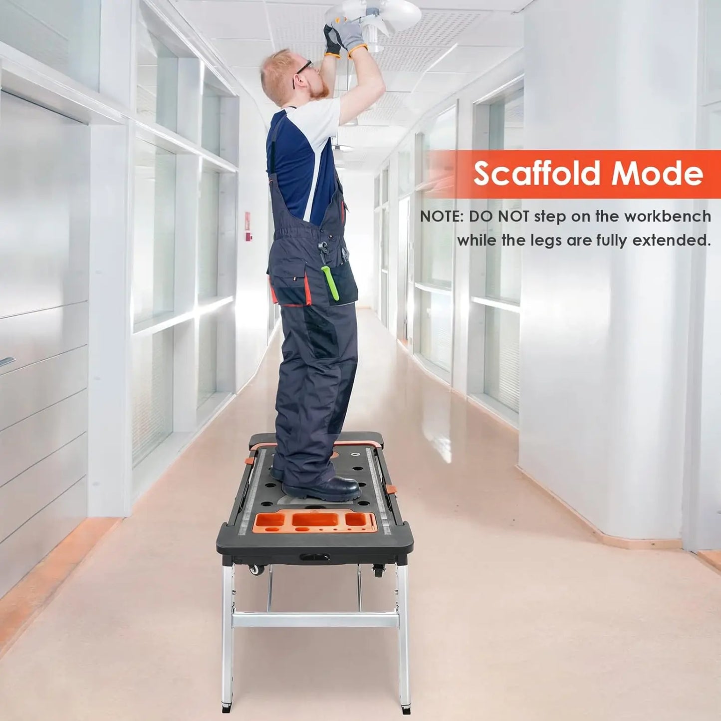 7 In 1 Portable Workbench For Garage Multifunction Folding Table