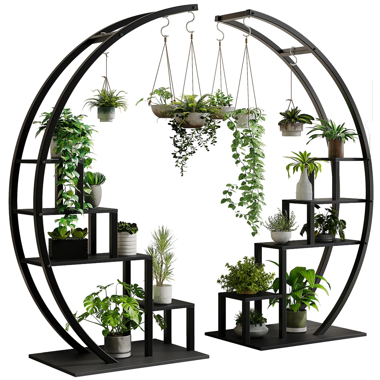TWISTER.CK 5-Tier Flower Plant Stand Indoor Metal Rack