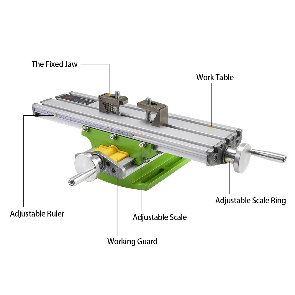 Allsome BG6330 Cross Slide Table Worktable for Milling and Drilling