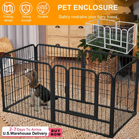 APWIKOGER Heavy Duty Pet Playpen Six Panel Portable Fence