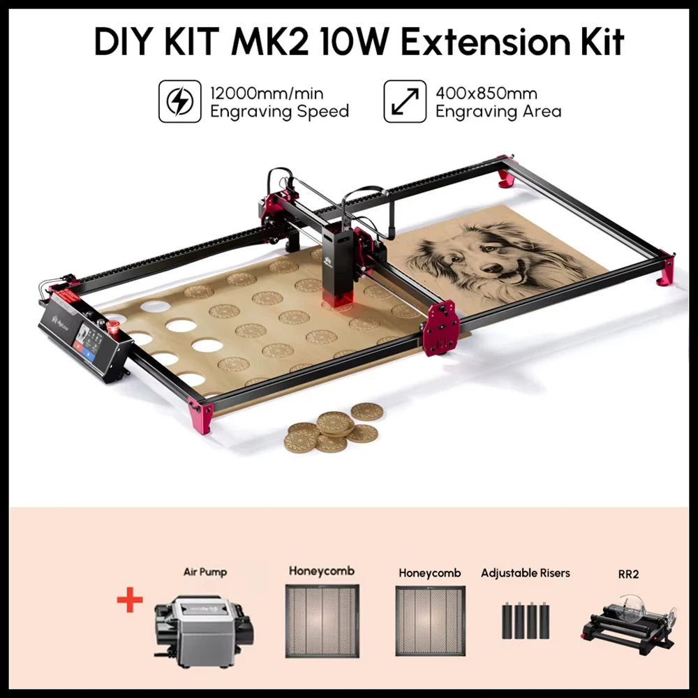 AlgoLaser DIY Kit MK2 10W Touch Screen Laser Engraver