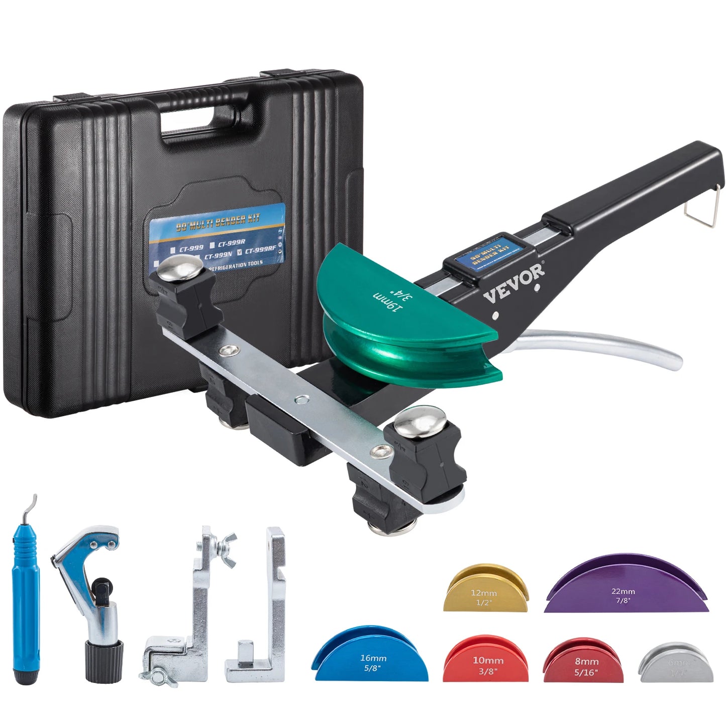 Succebuy Manual Copper Ratcheting Pipe Bender Kit With 7 Dies