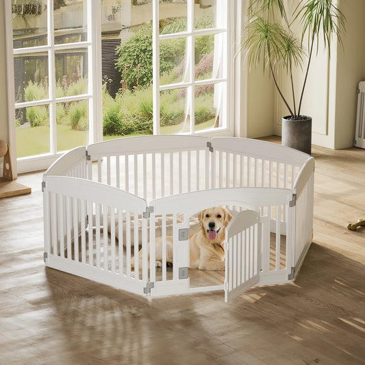 JHK Plastic Dog Playpen Durable Portable Pet Fence