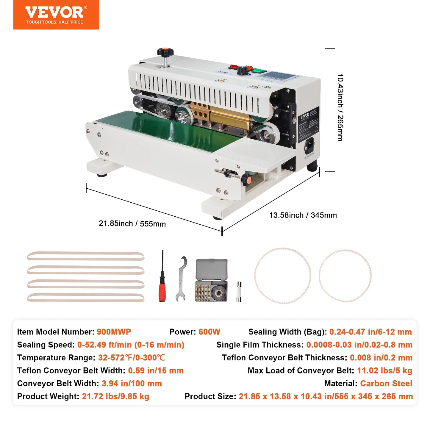 SucceBuy Horizontal Band Sealer Machine For Plastic Bags