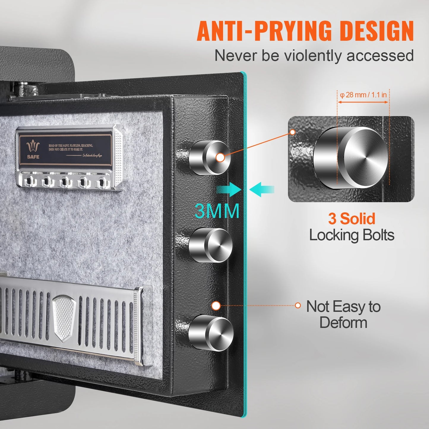 SucceBuy Electronic Safe Box With Digital Access And Override Keys