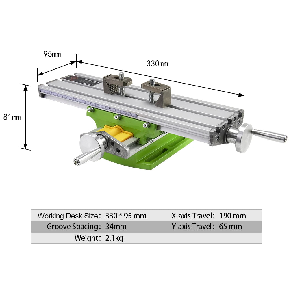 Allsome BG6330 Cross Slide Table Worktable for Milling and Drilling