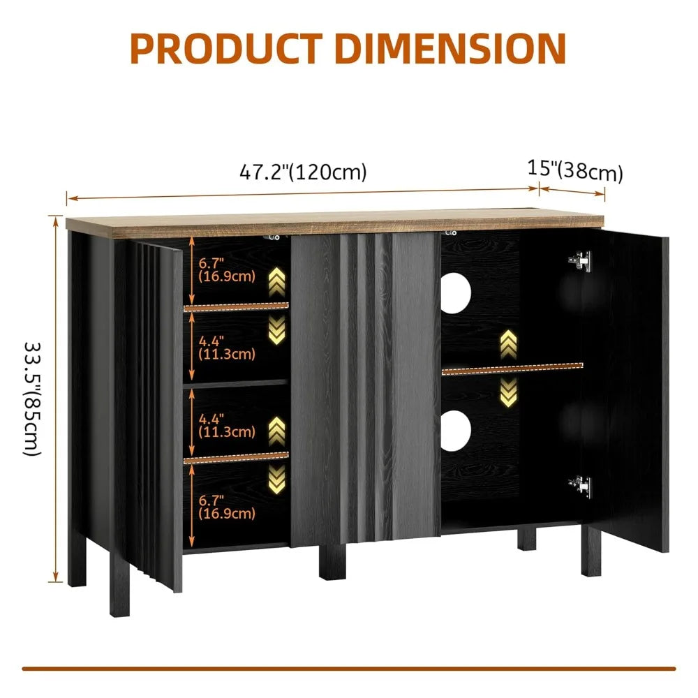XIAOLANG Shoe Cabinet With 3 Doors And Hidden Storage Entryway