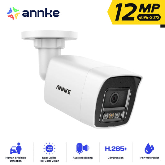 ANNKE 12MP Outdoor Dual-Light PoE Security Camera