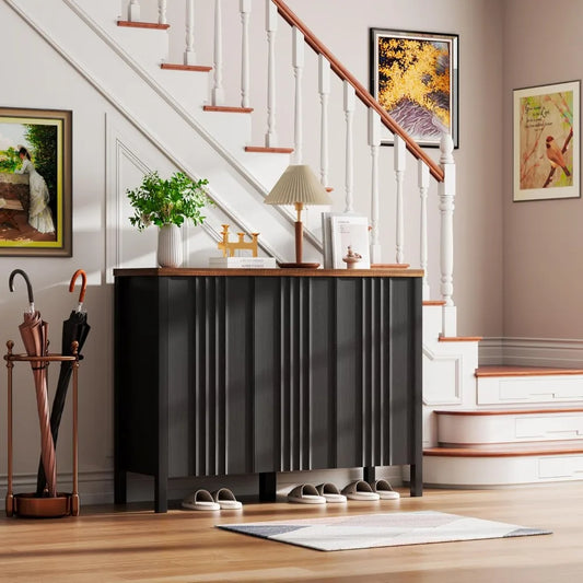 XIAOLANG Shoe Cabinet With 3 Doors And Hidden Storage Entryway