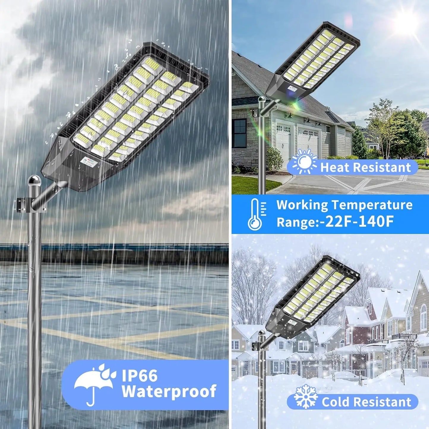 Outdoor Solar Street Light Dusk To Dawn LED Motion Sensor