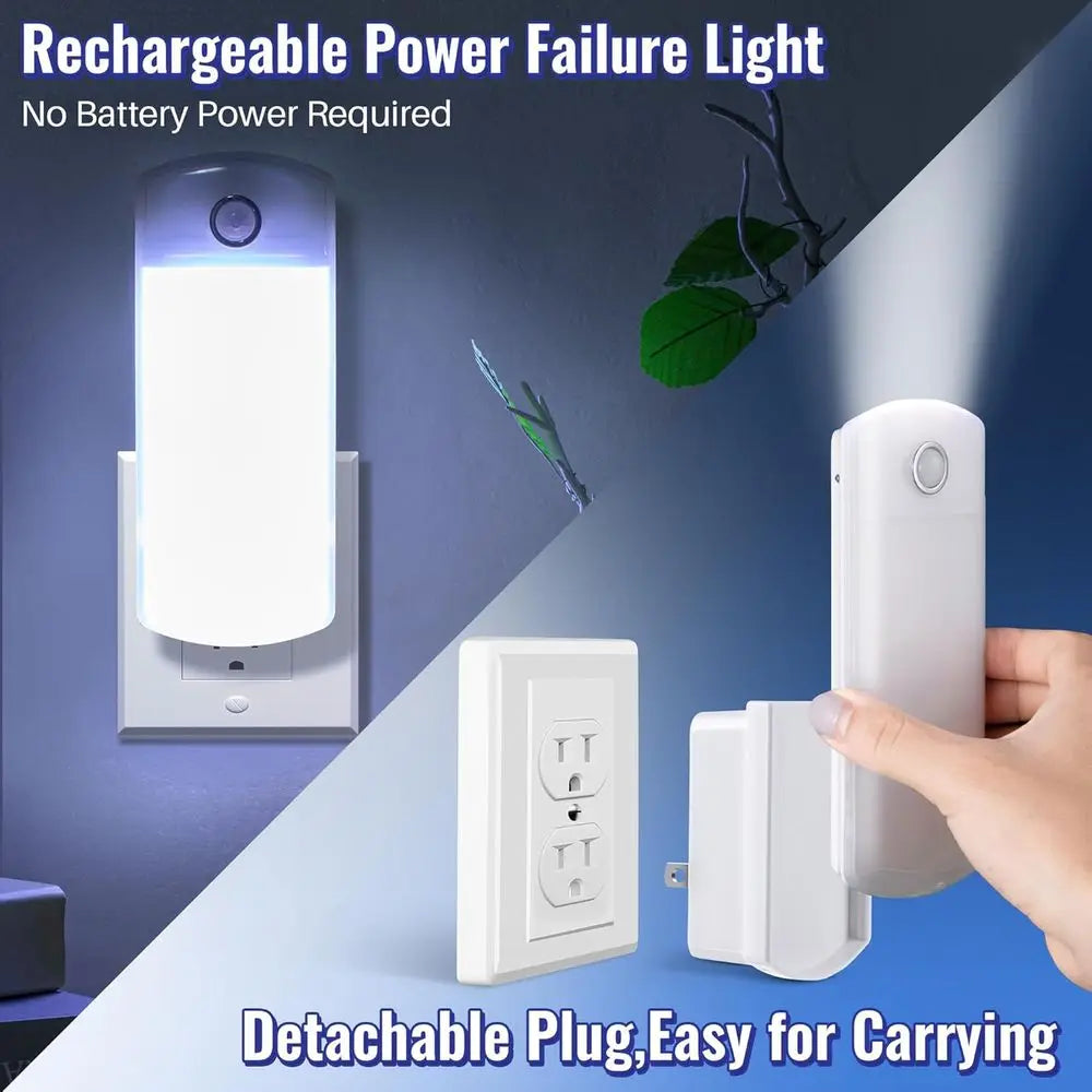 3 Pack LED Power Failure Lights With Motion Detection