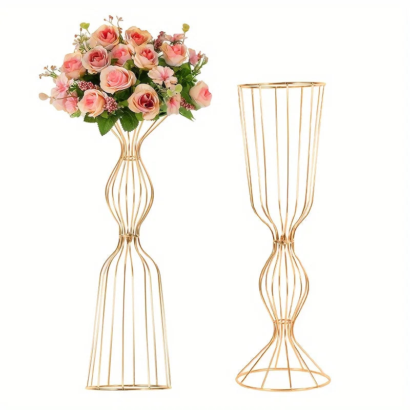 Modern Metal High Vases For Wedding Centerpieces And Home Decor