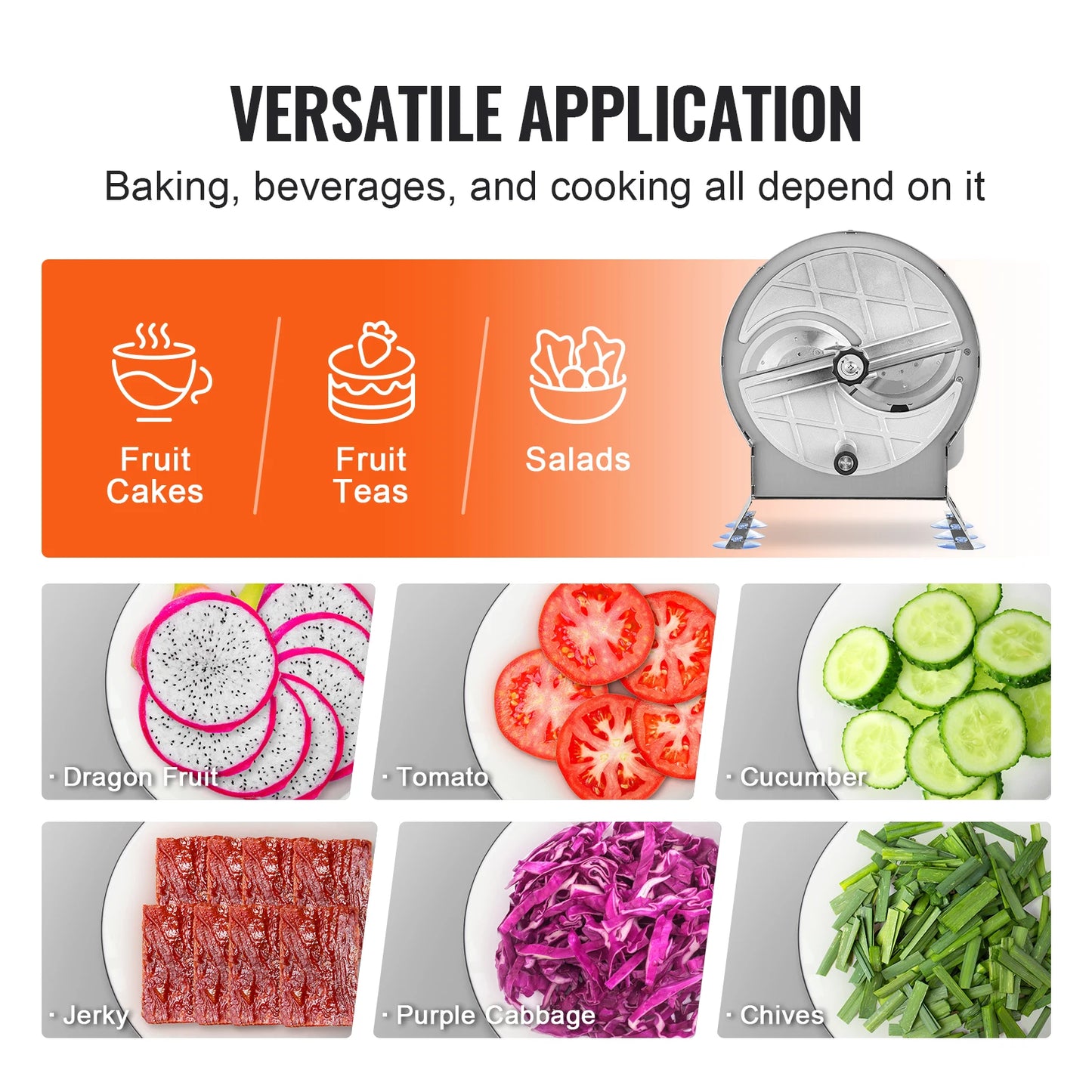VEVOR Manual Vegetable Fruit Slicer For Commercial Use