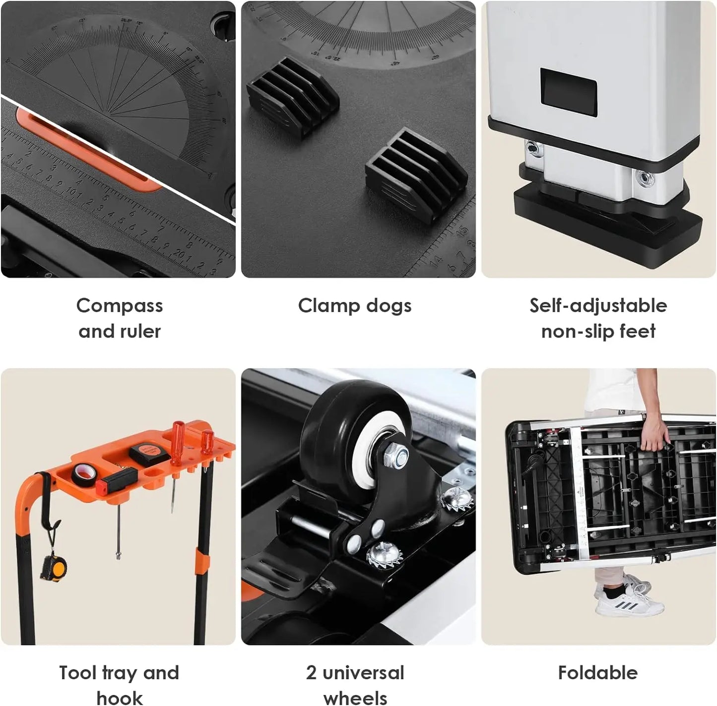 7 In 1 Portable Workbench For Garage Multifunction Folding Table