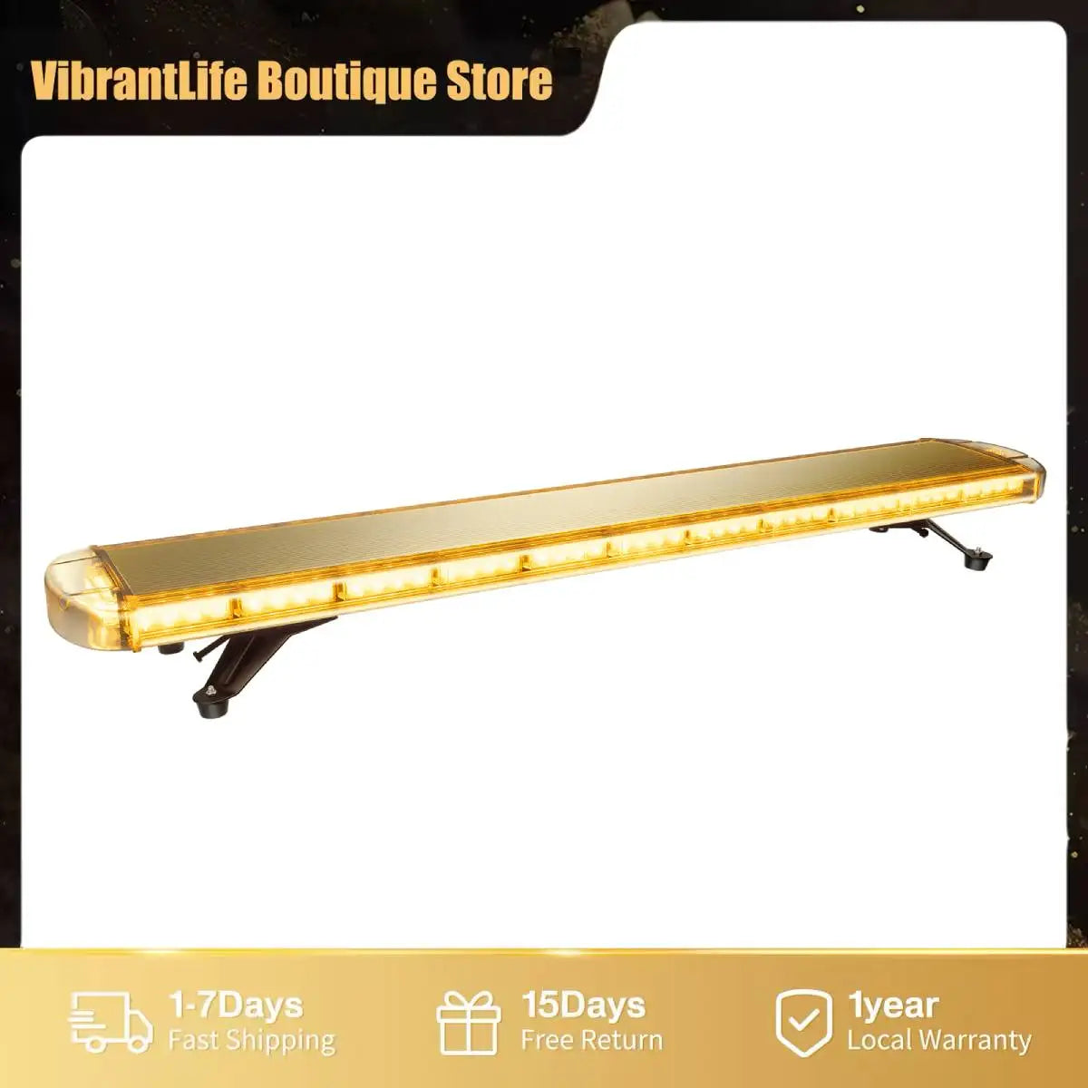 96LED 360 Degree Safety Strobe Light Bar With Remote Control