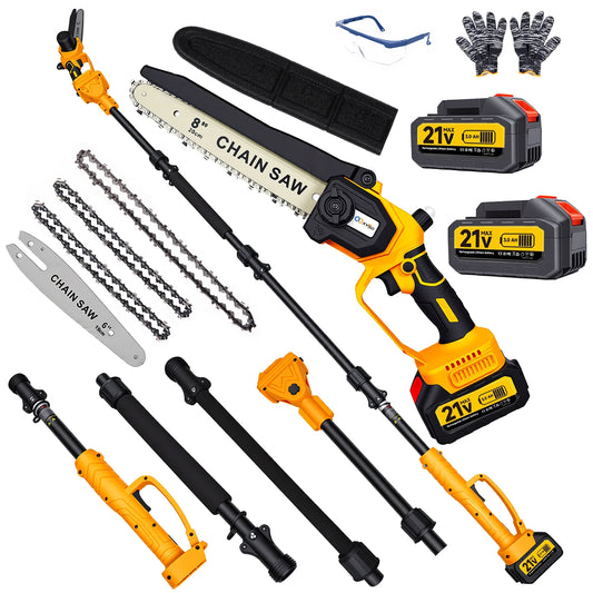 Cordless 2-In-1 Pole Saw With Extension Pole