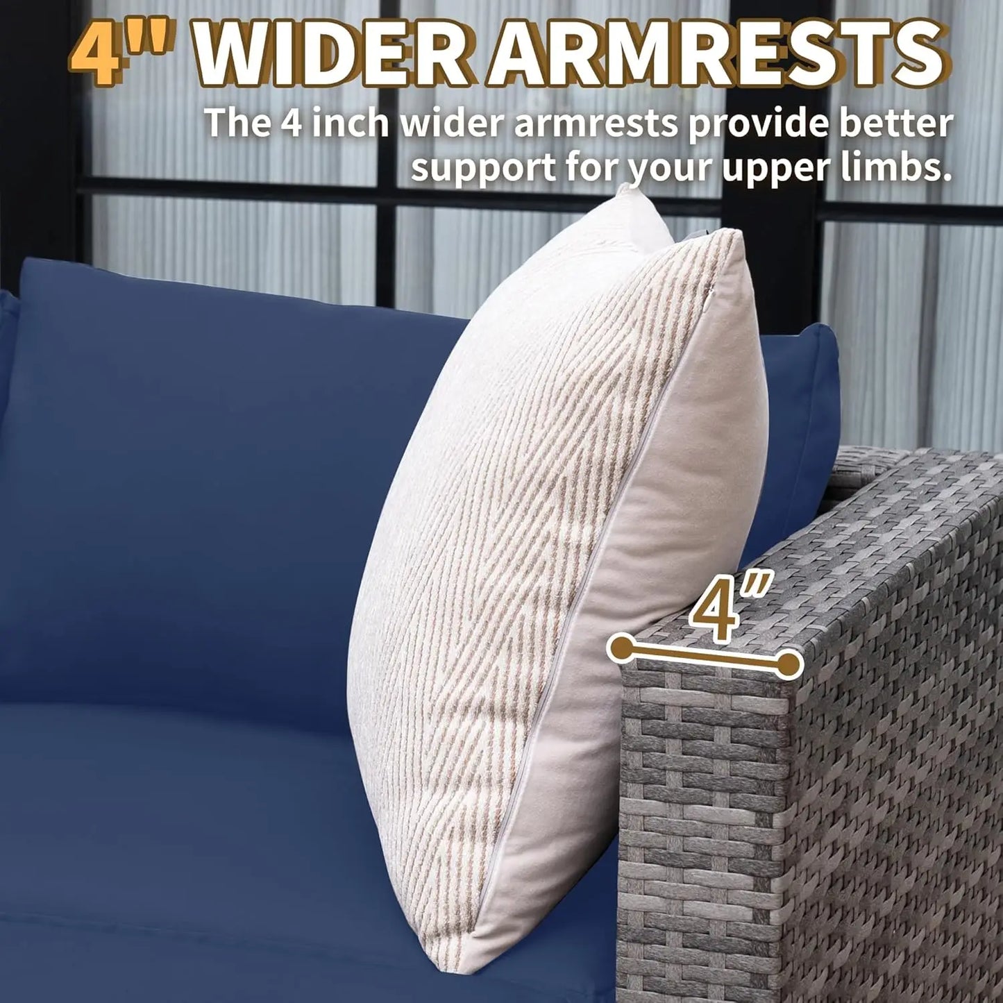 Modular Outdoor Patio Sectional Sofa Set For All Weather