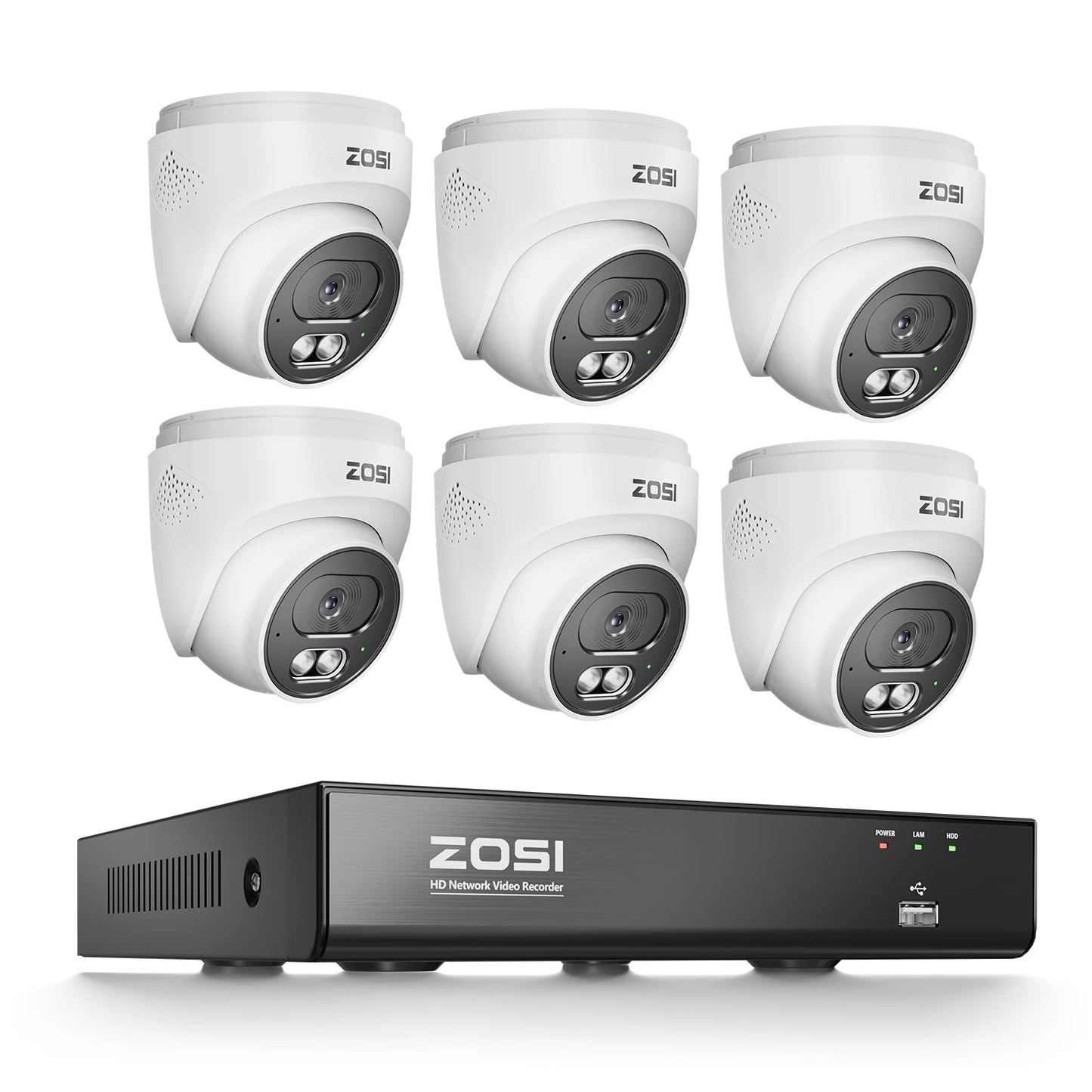 ZOSI 4K 8MP PoE CCTV Security System With NVR Bundle
