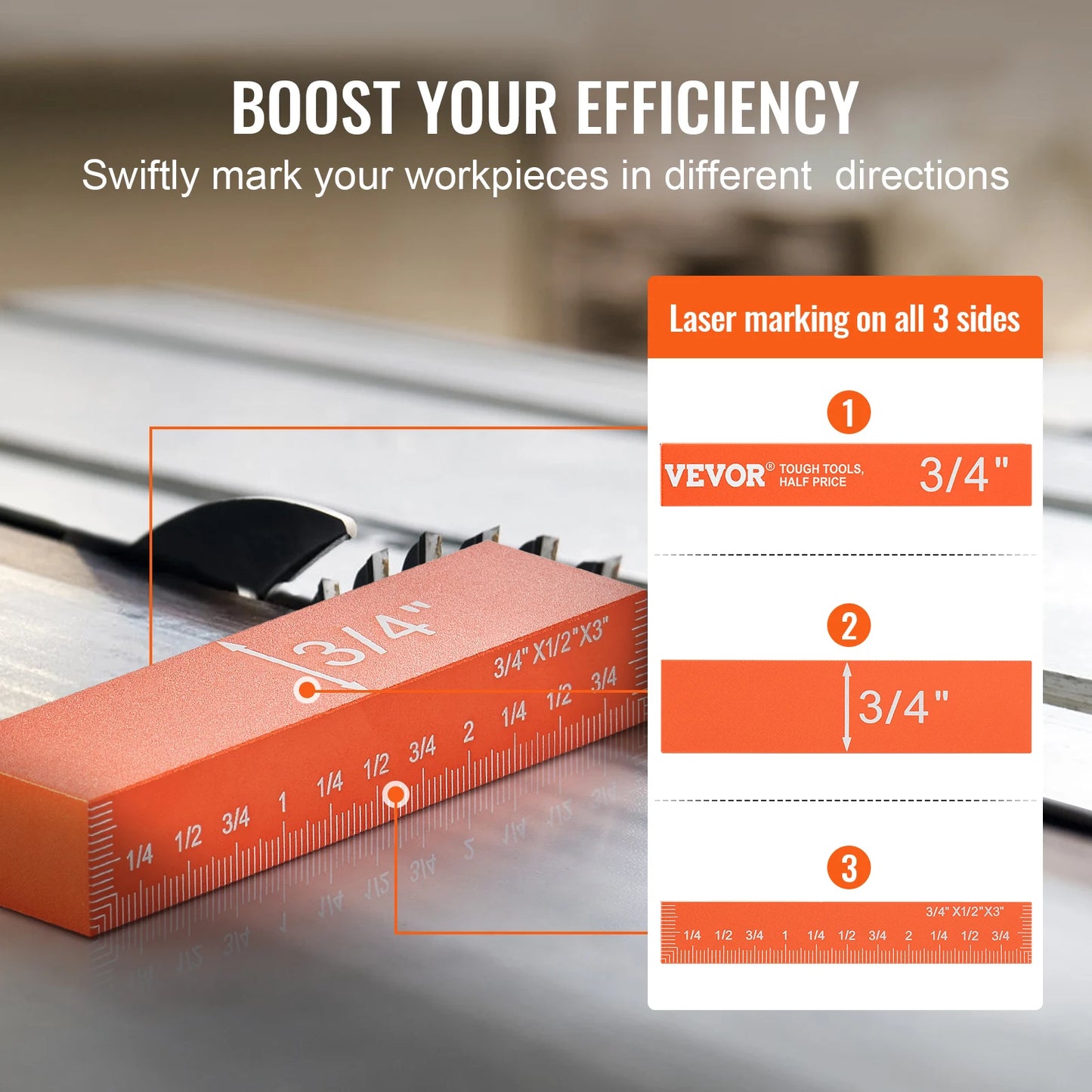 SucceBuy Setup Blocks Aluminum Height Gauge Set