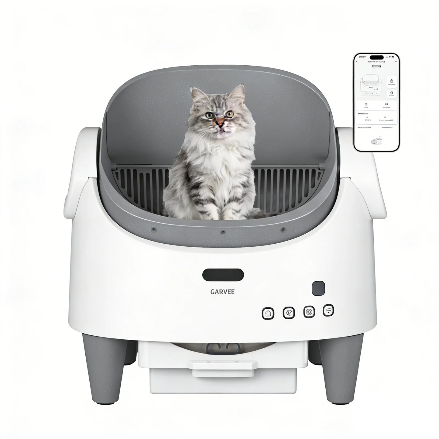 HiMISS Self-Cleaning Smart Litter Box App Controlled Odor-Free