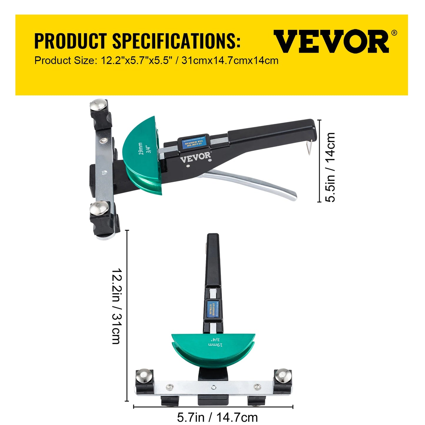 Succebuy Manual Copper Ratcheting Pipe Bender Kit With 7 Dies