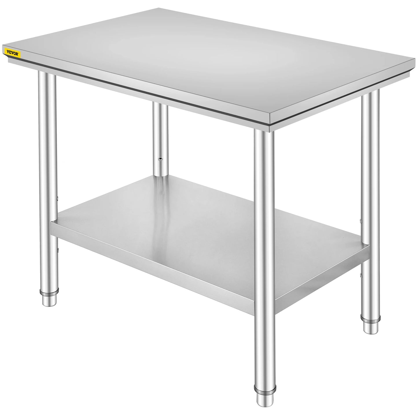 Commercial Kitchen Work Bench Stainless Steel Table With Undershelf