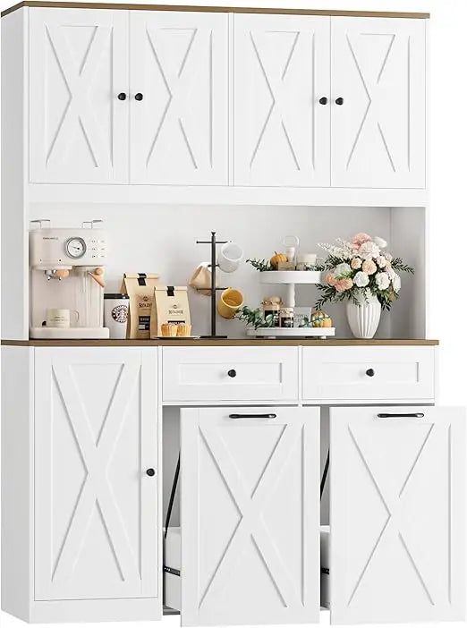 Kitchen Trash Can Cabinet With Double Pull Out Slides