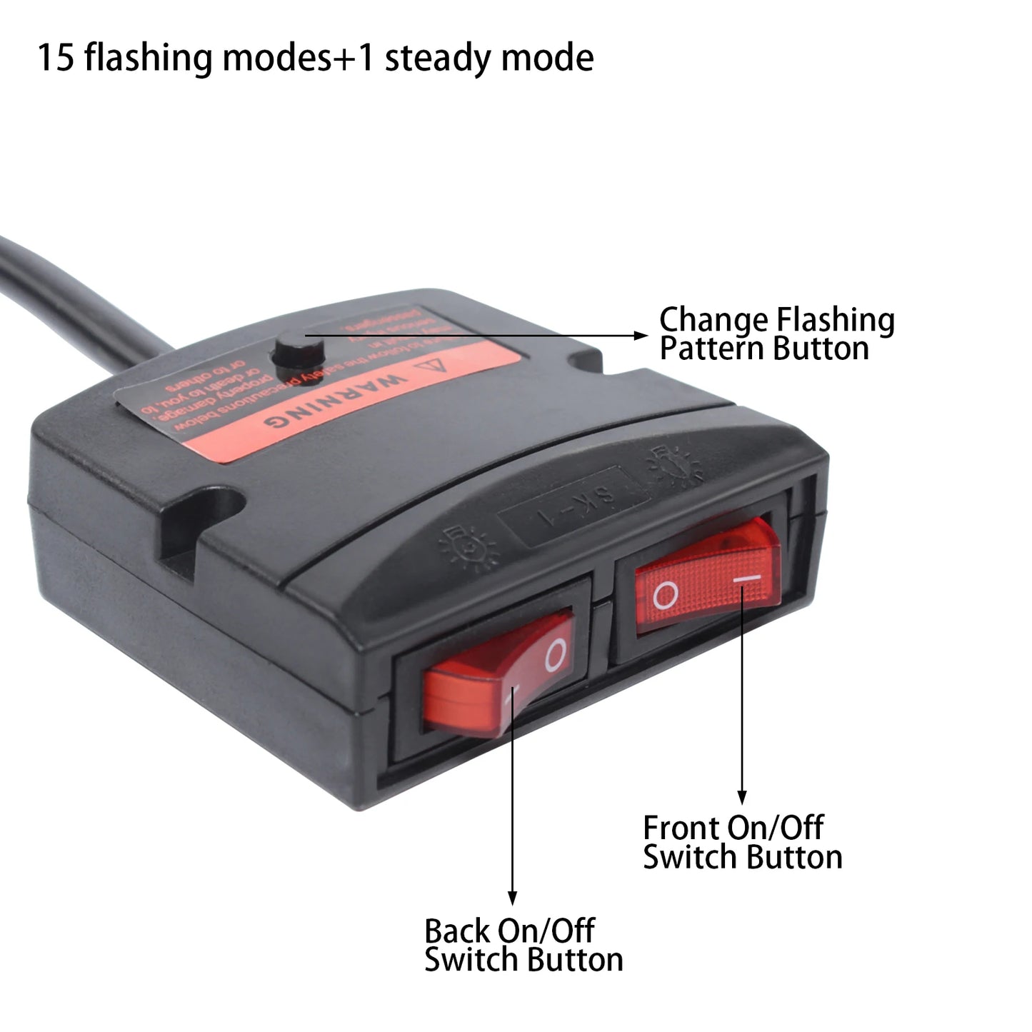 96LED 360 Degree Safety Strobe Light Bar With Remote Control