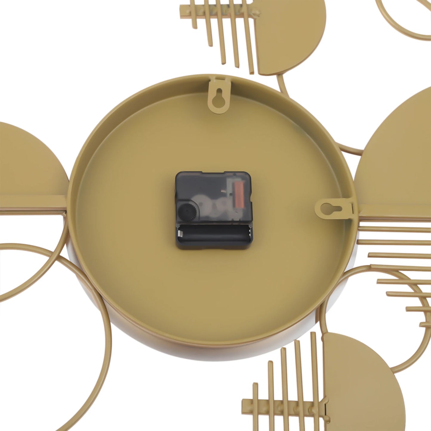 Creative Modern Metal Wall Clock Battery Operated Silent Decorative