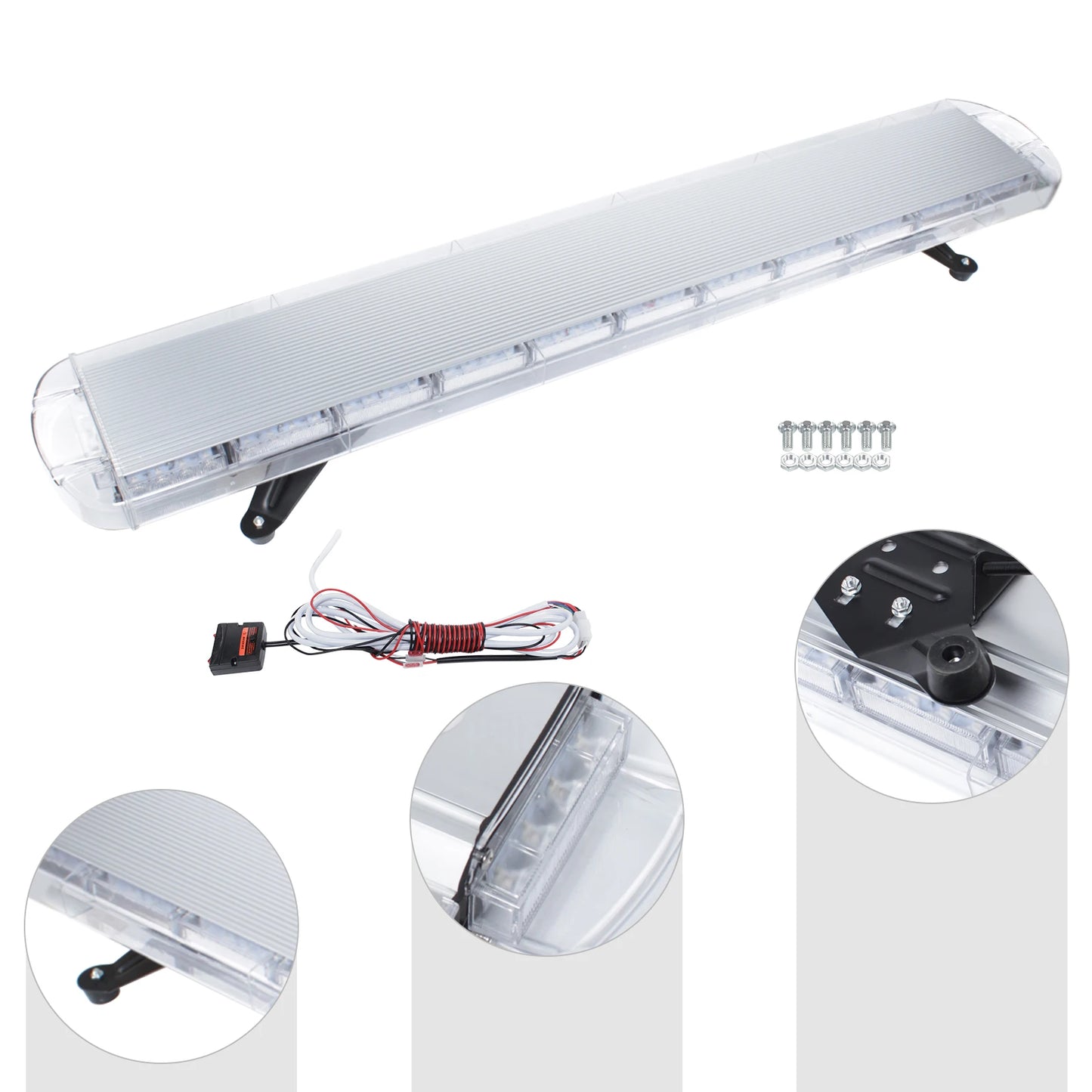 96LED 360 Degree Safety Strobe Light Bar With Remote Control