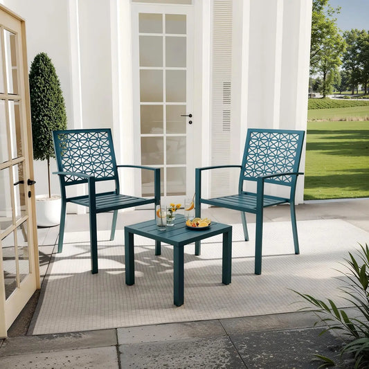 TWISTER.CK Patio Bistro Set Outdoor Table and Chairs