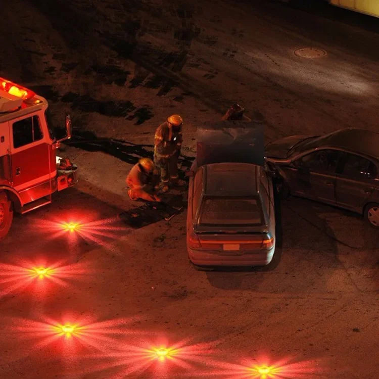 9-Mode 12 LED Roadway Warning Light Magnetic Base Beacon