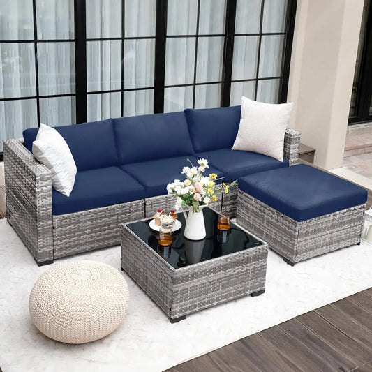 Modular Outdoor Patio Sectional Sofa Set For All Weather